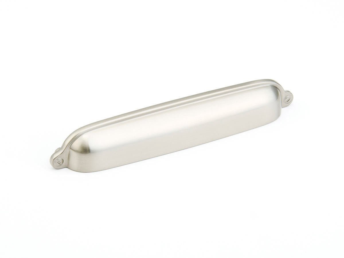 Schaub Country Cup Pull 6" Satin Nickel