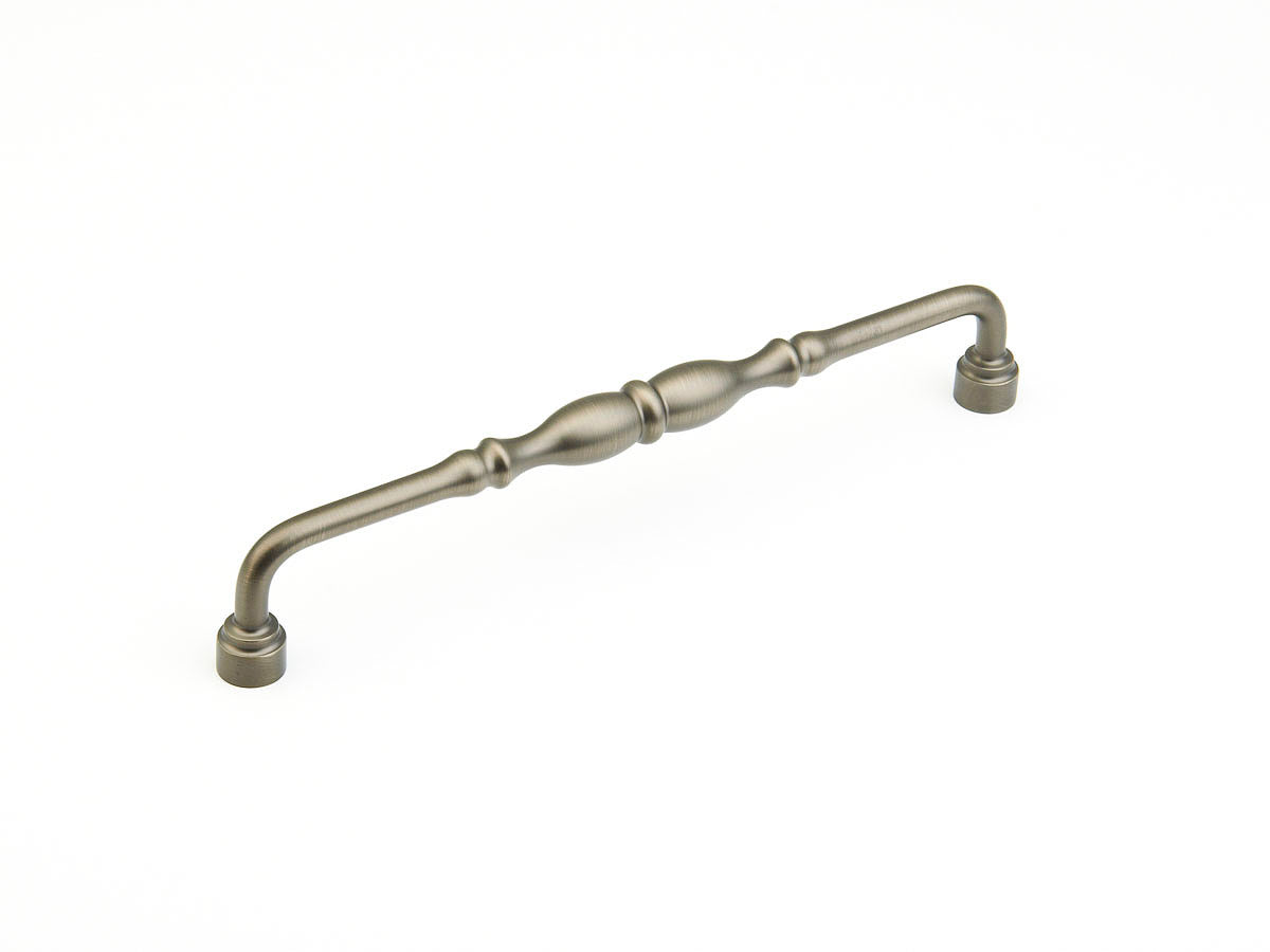 Schaub Colonial Pull  Antique Nickel 12" cc