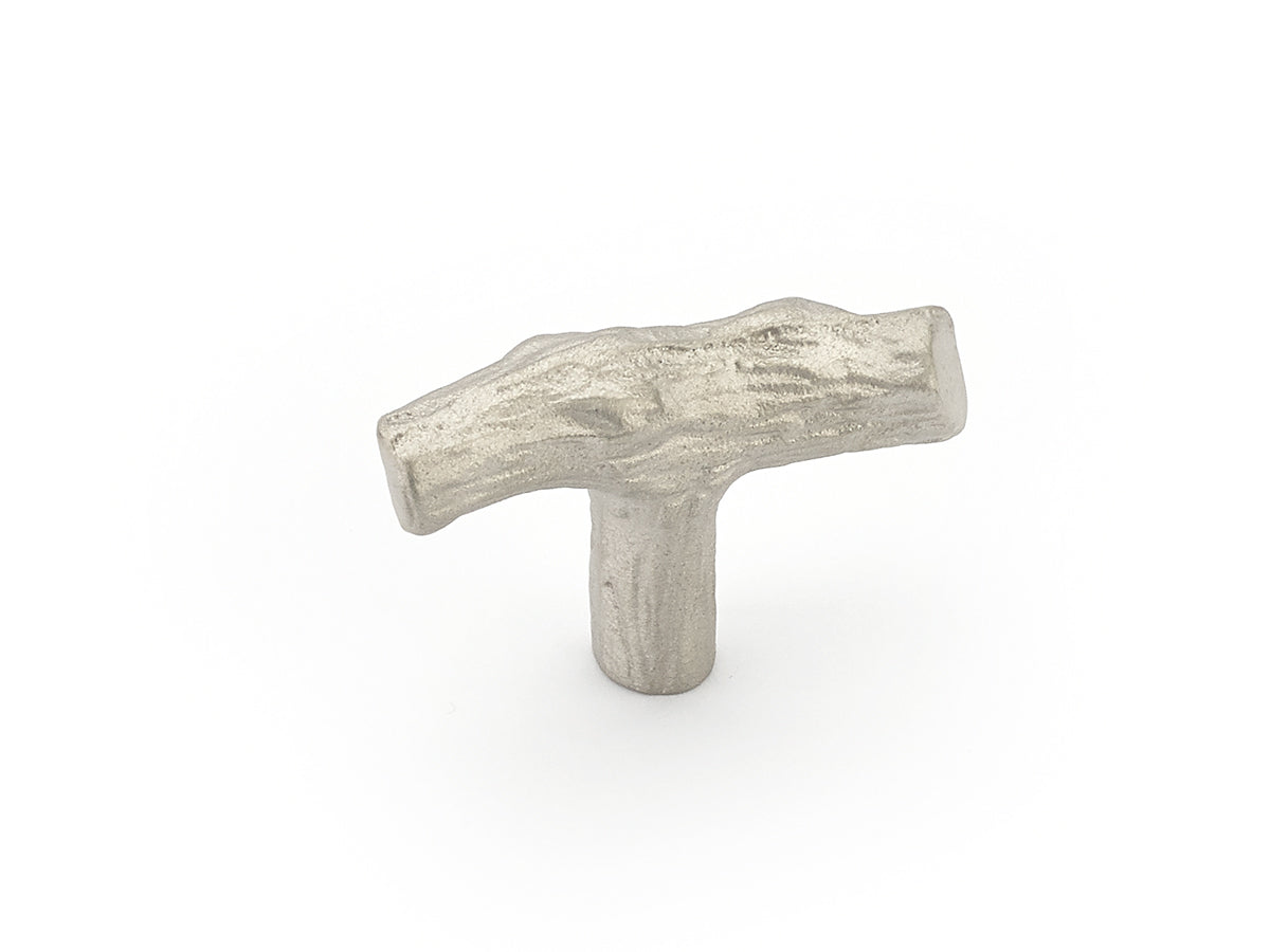 Schaub Mountain Twig T-Knob 2" Antique Silver