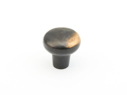 Schaub Mountain Smooth Knob 1-1/4" Antique Bronze