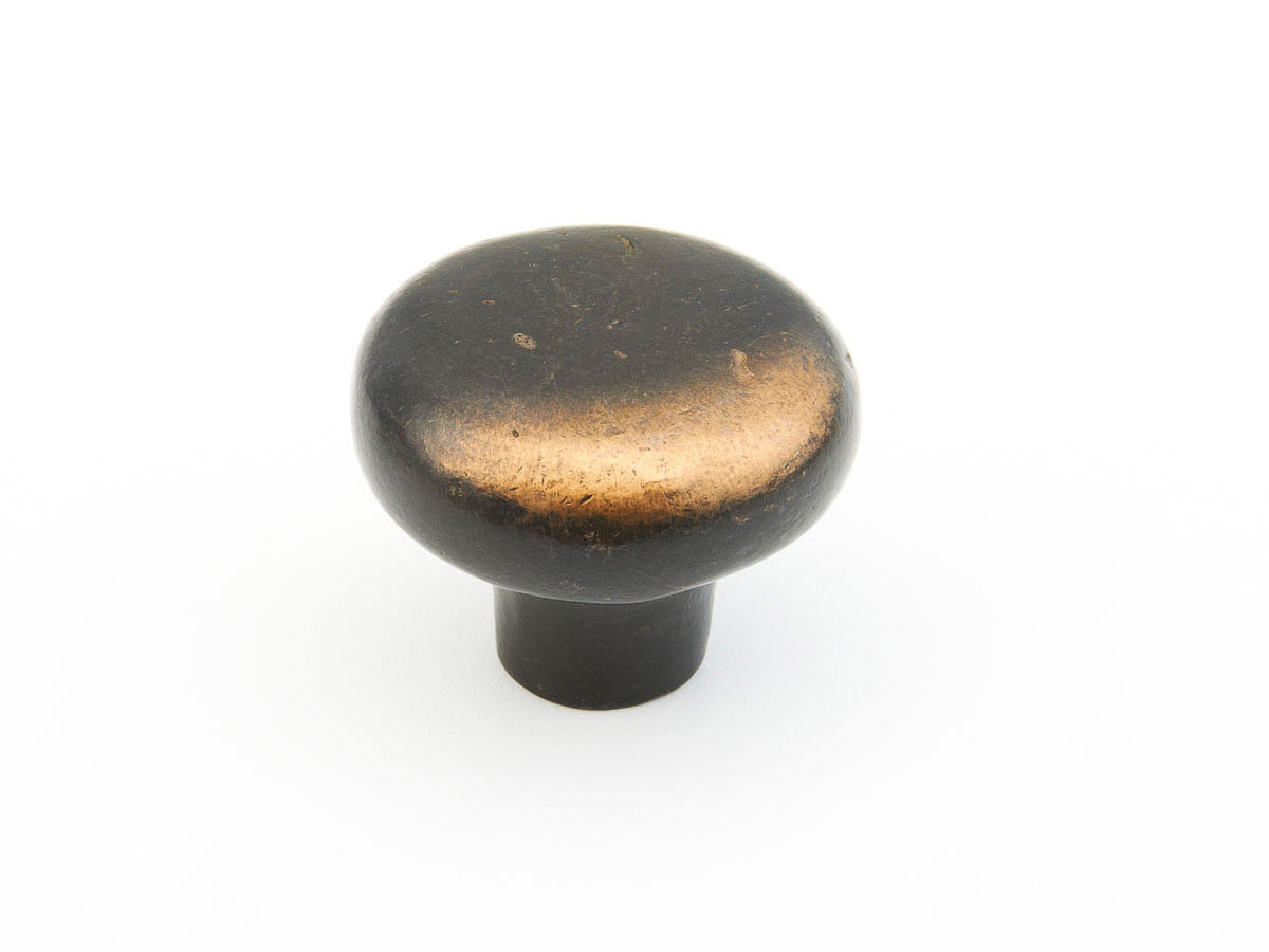Schaub Mountain Smooth Knob 1-5/8" Antique Bronze