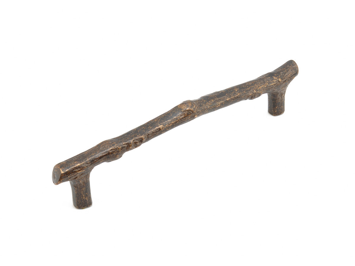 Schaub Mountain Twig Pull 6" Antique Bronze