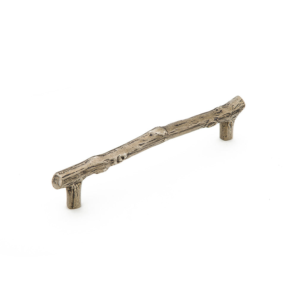 Schaub Mountain Twig Pull 6" Italian Nickel