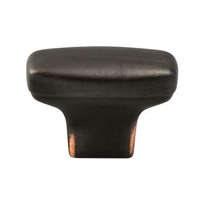 Berenson Vibrato Rounded Rectangle Knob - Verona Bronze