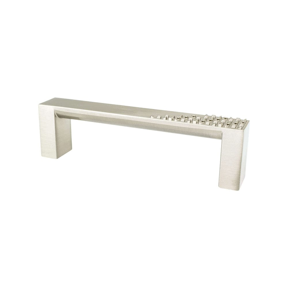 Berenson Roque Pull - 96mm (3-25/32 in) - Brushed Nickel