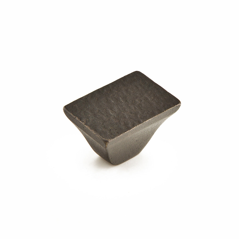 Schaub Vinci Rectangular Knob 1-1/4" Black Bronze