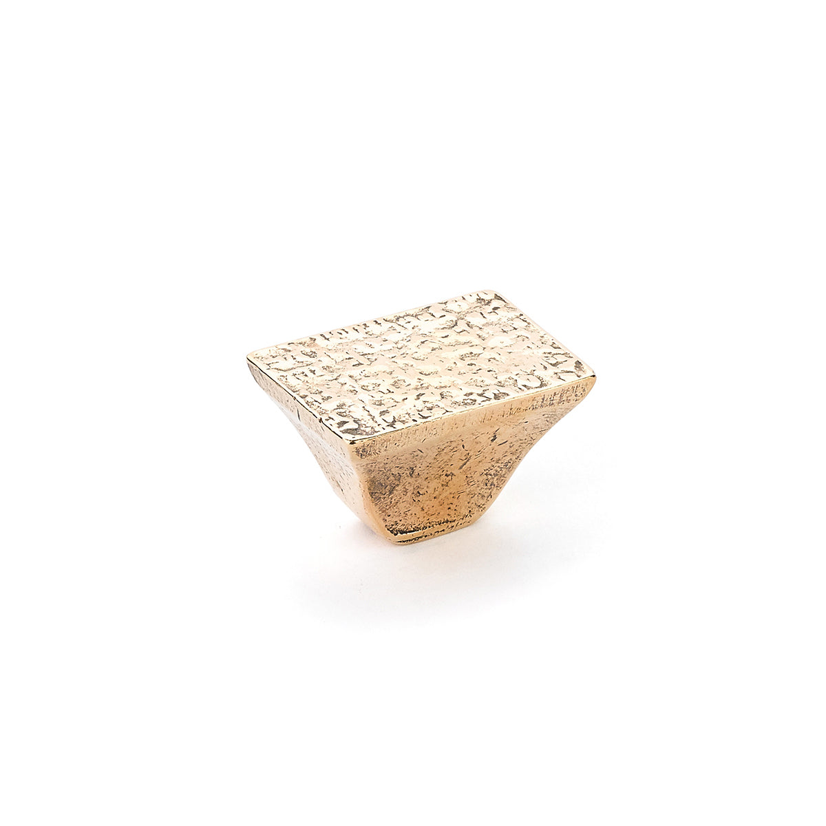 Schaub Vinci Rectangular Knob 1-1/4" Natural Bronze