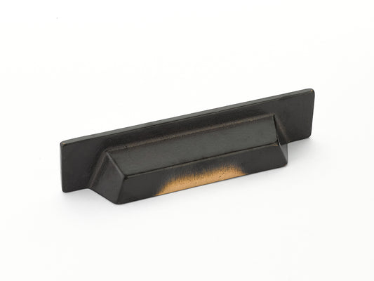 Schaub Vinci Cup Pull Antique Bronze Rectangle