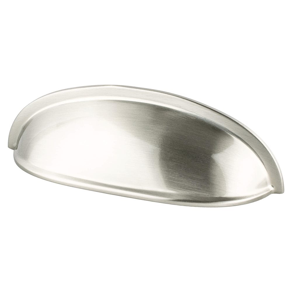 Berenson Folklore Cup Pull - 3 in (76.2mm) - Brushed Nickel