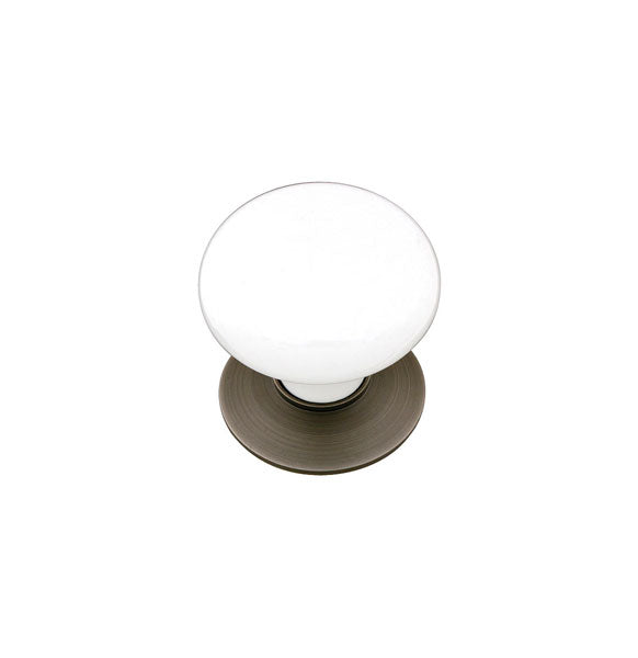 Porcelain Cabinet Knob - Ice White