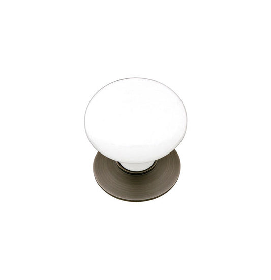 Porcelain Cabinet Knob - Ice White