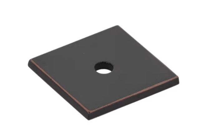 Art Deco Square Backplate For Knob