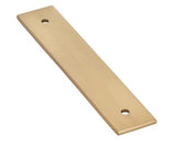 Art Deco Rectangular Backplate for 4" Pull
