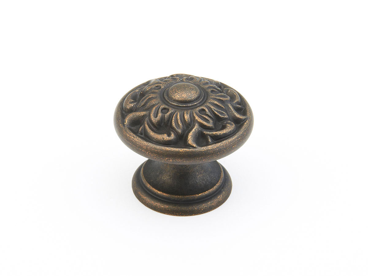 Schaub Corinthian Knob 1-3/8" Ancient Bronze
