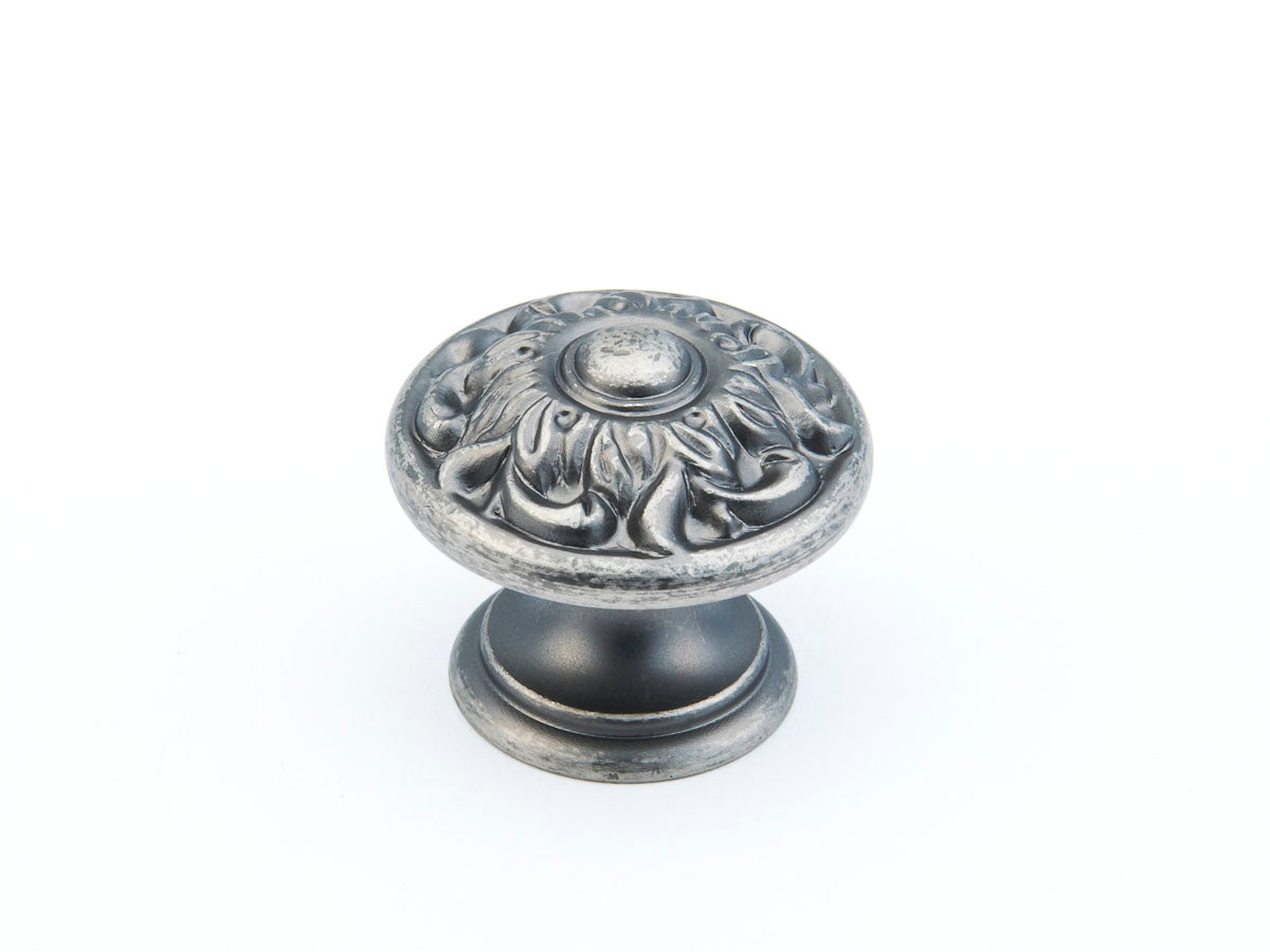 Schaub Corinthian Knob 1-3/8" Corinthian Silver