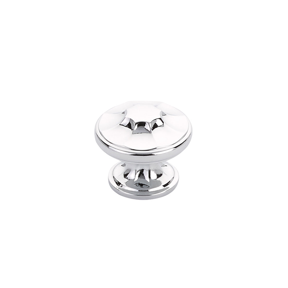 Schaub Empire Round Knob 1-3/8" Polished Chrome