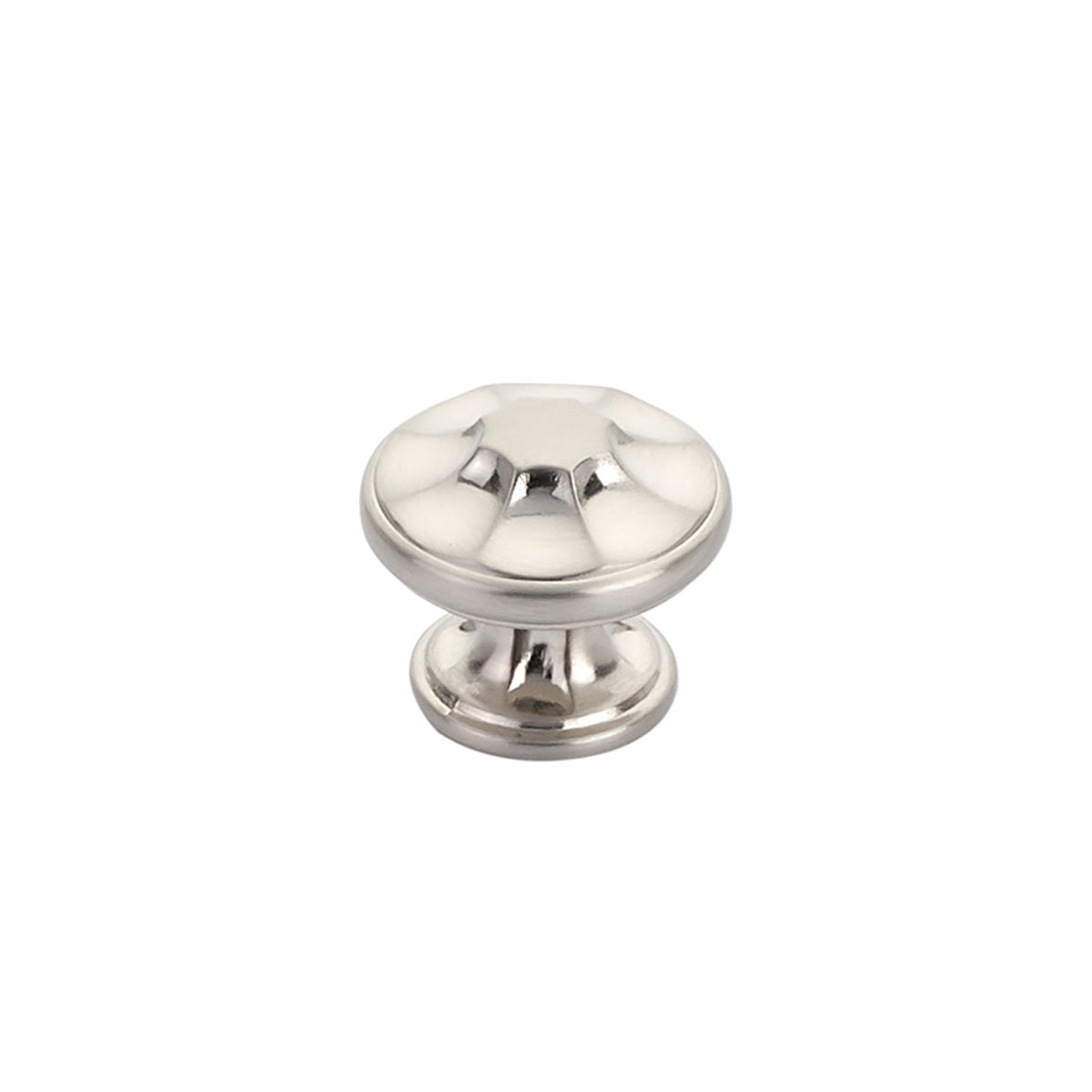 Schaub Empire Round Knob 1-3/8" Brushed Nickel
