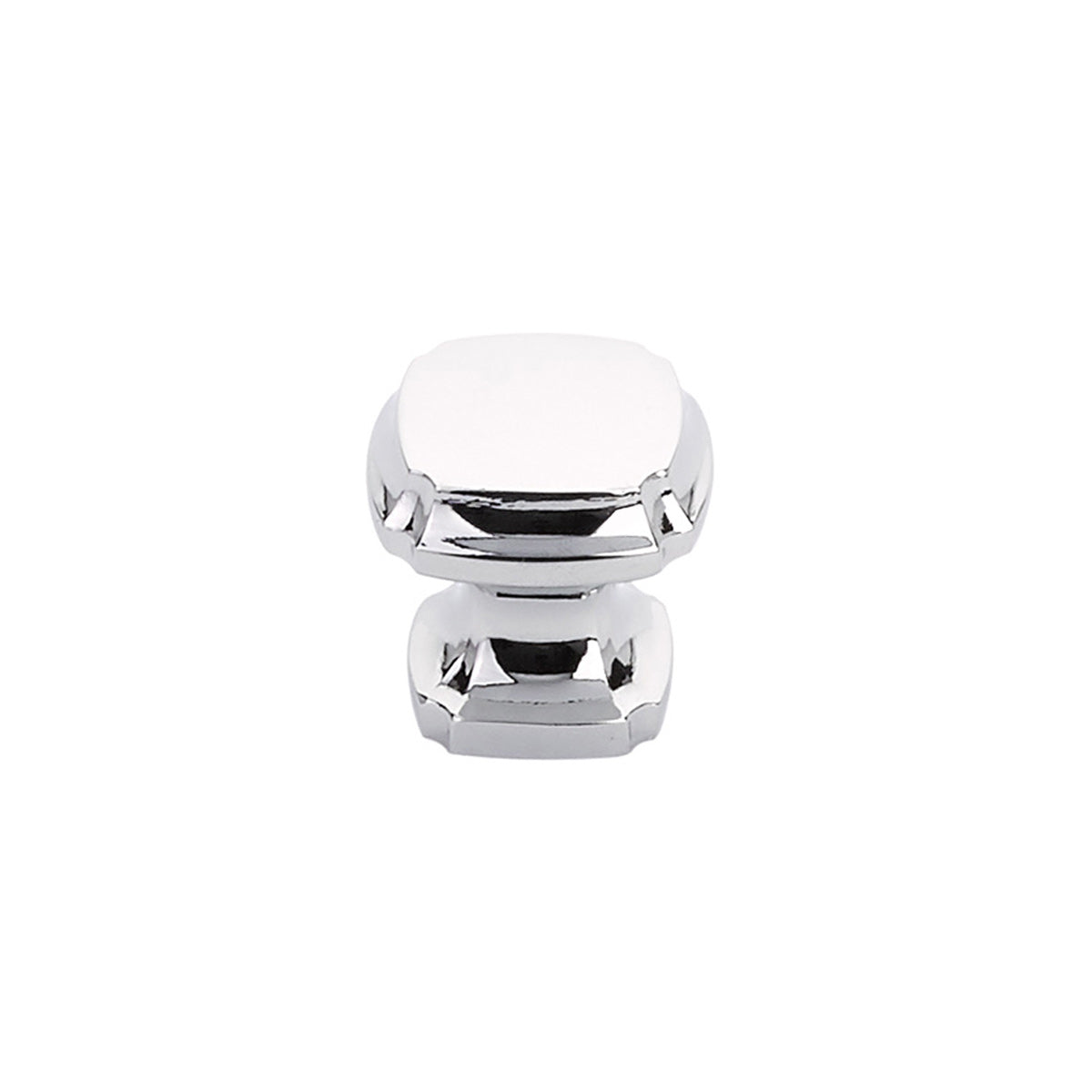 Schaub Empire Squre Knob 1-3/8" Polished Chrome