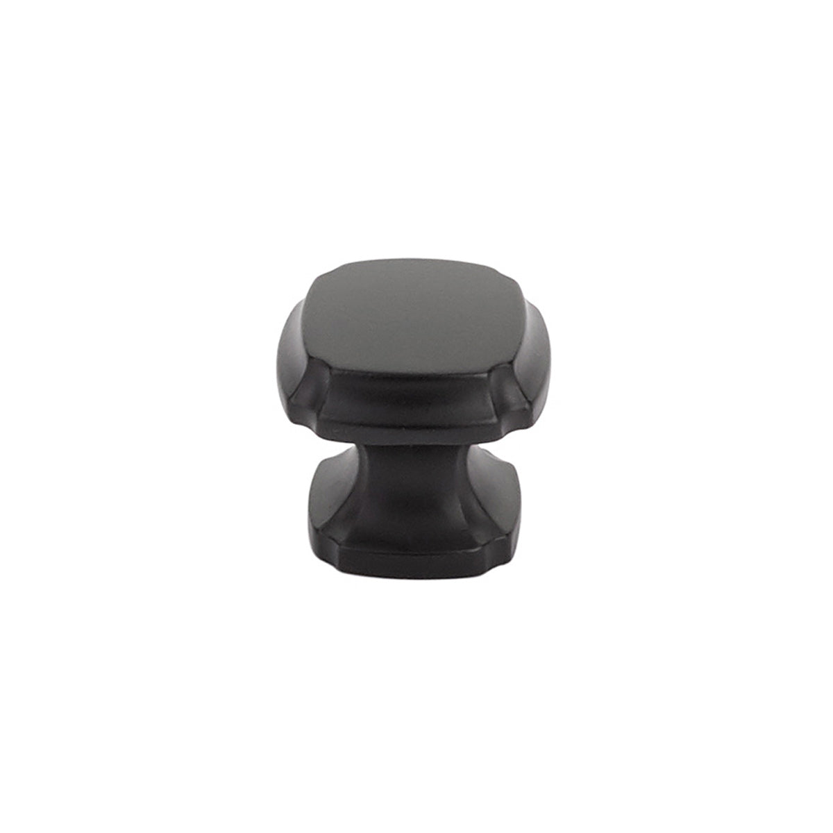 Schaub Empire Squre Knob 1-3/8" Matte Black