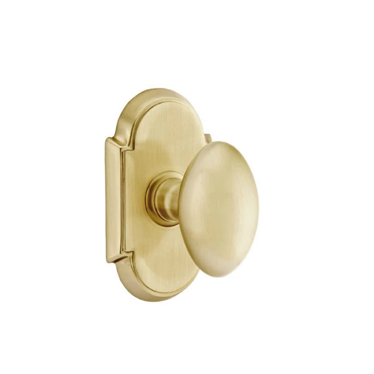 Egg Key In Knob – satin-brass