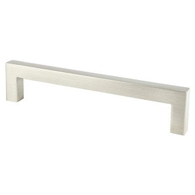 Berenson Contemporary Advantage One Square Pull - 128mm (5-1/16 in) - Brushed Nickel