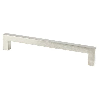 Berenson Contemporary Advantage One Square Pull - 160mm (6-5/16 in) - Brushed Nickel
