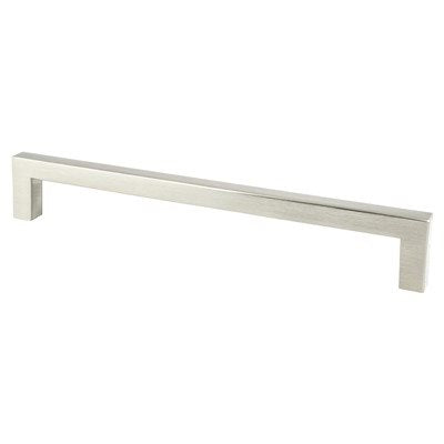 Berenson Contemporary Advantage One Square Pull - 192mm (7-9/16 in) - Brushed Nickel