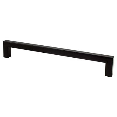 Berenson Contemporary Advantage One Square Pull - 192mm (7-9/16 in) - Matte Black