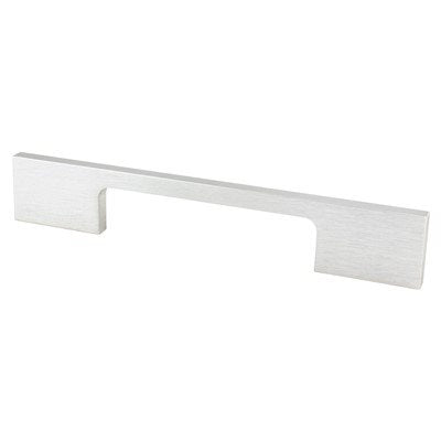 Berenson Contemporary Advantage Two Rectangle Pull - 96mm (3-25/32 in) - Brushed Nickel Look