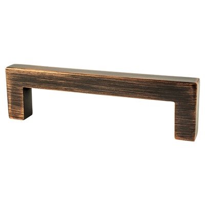 Berenson Contemporary Advantage One Square Pull - 96mm (3-25/32 in) - Verona Bronze