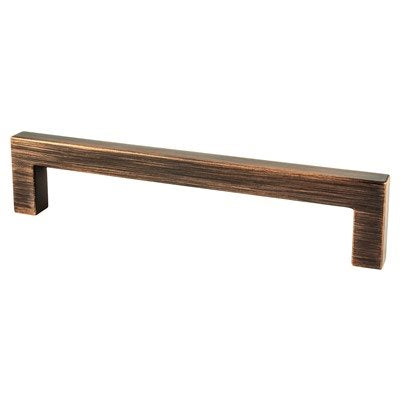 Berenson Contemporary Advantage One Square Pull - 128mm (5-1/16 in) - Verona Bronze