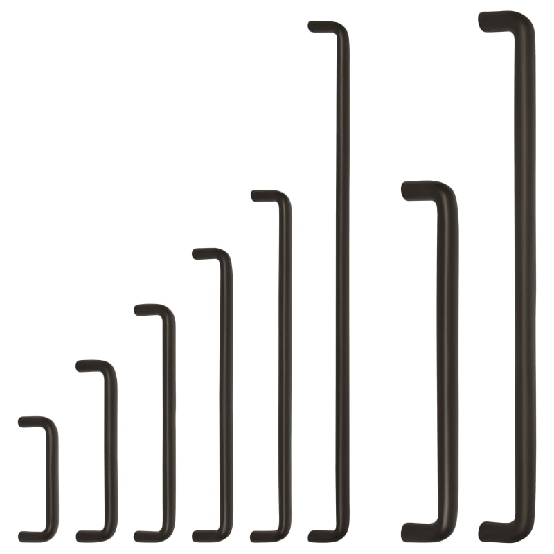 Omnia 9046 Back To Back Pulls (Pair) - 12" - Polished Nickel