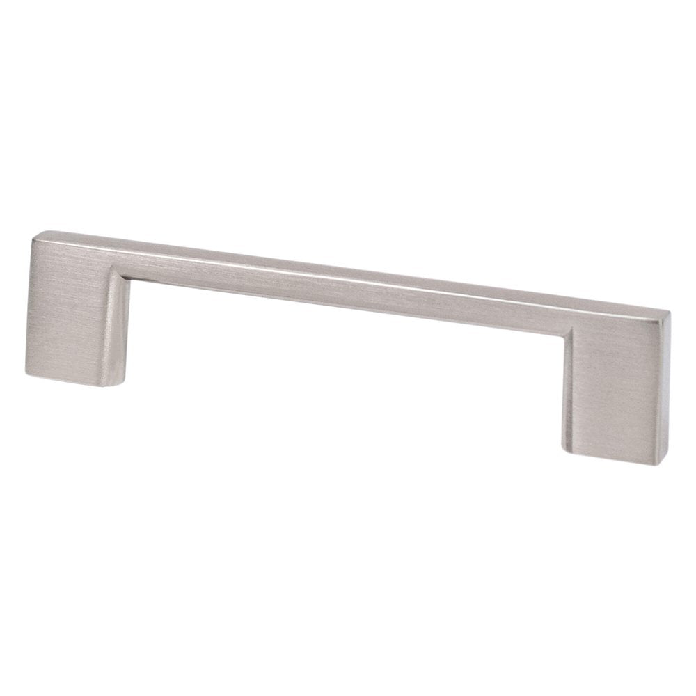 Berenson Transitional Advantage Four Rectangle Pull - 96mm (3-25/32 in) - Brushed Nickel