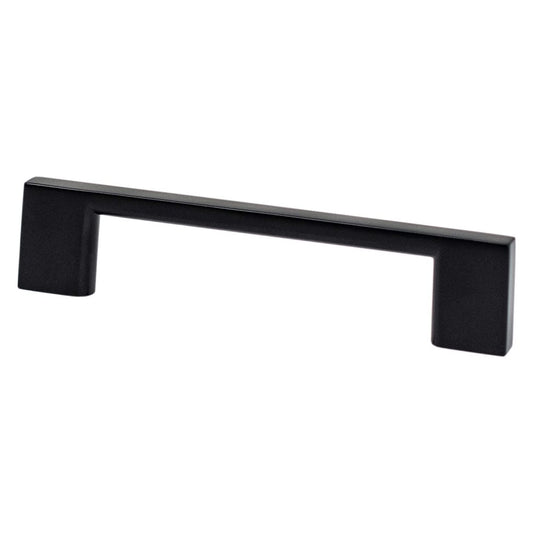 Berenson Transitional Advantage Four Rectangle Pull - 96mm (3-25/32 in) - Matte Black