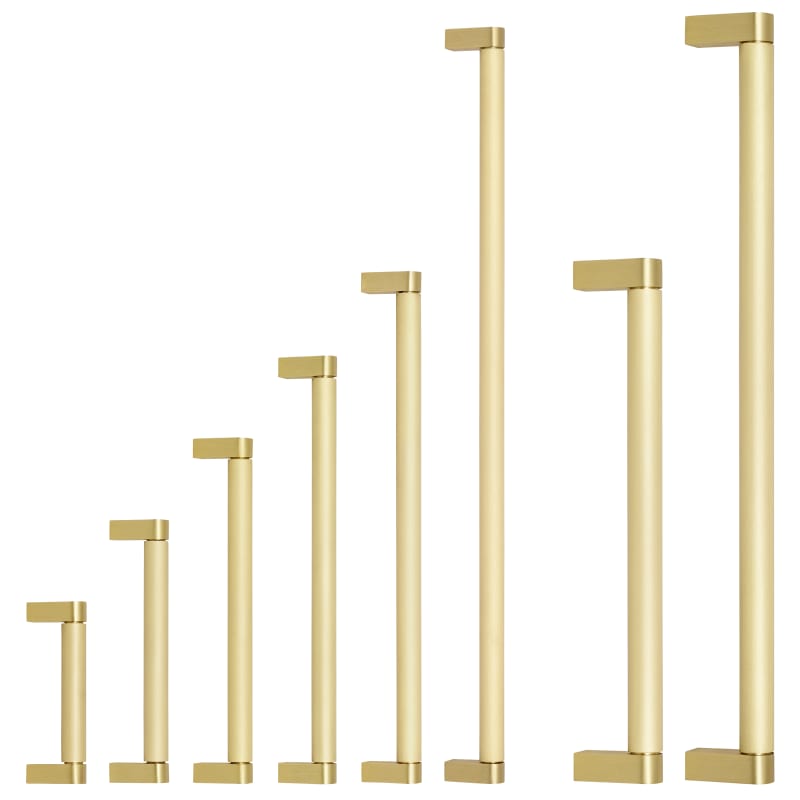 Omnia 9060 Back To Back Pulls (Pair) - 12" - Polished Nickel