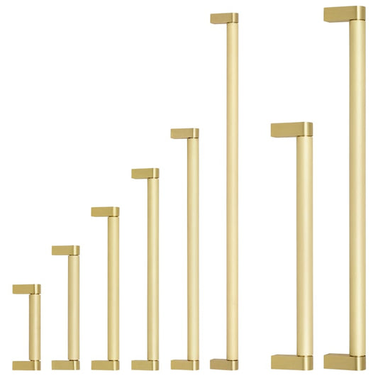 Omnia 9060 Back To Back Pulls (Pair) - 12" - Polished Nickel