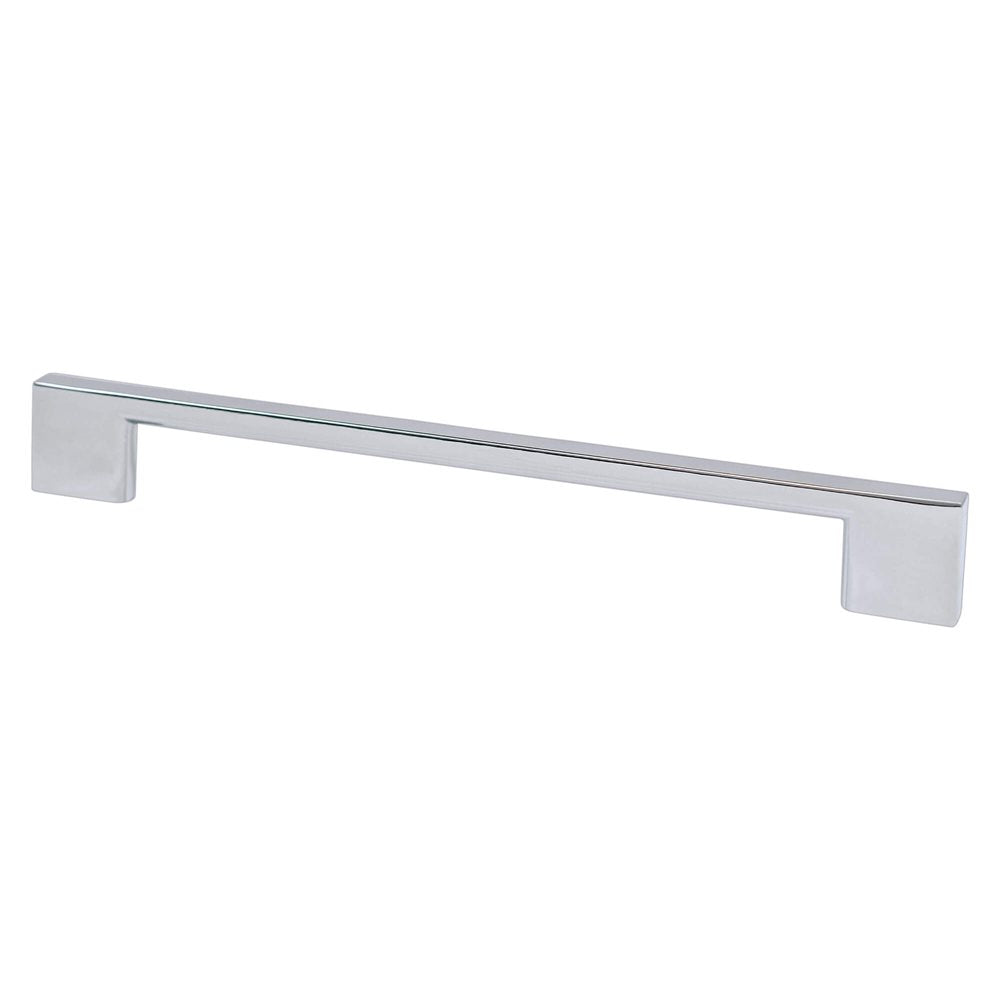 Berenson Transitional Advantage Four Rectangle Pull - 192mm (7-9/16 in) - Polished Chrome