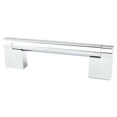Berenson Contemporary Advantage Three Bar Pull - 96mm (3-25/32 in) - Polished Chrome