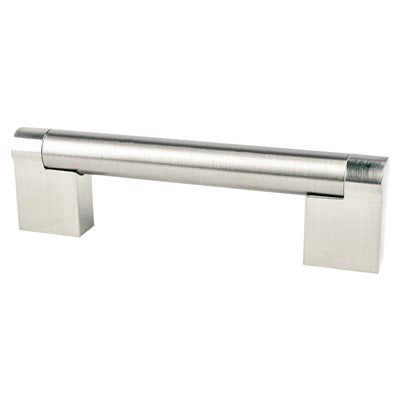 Berenson Contemporary Advantage Three Bar Pull - 96mm (3-25/32 in) - Brushed Nickel