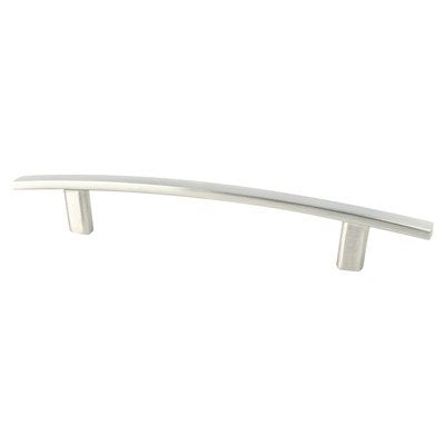 Berenson Transitional Advantage One Bow Pull - 128mm (5-1/16 in) - Brushed Nickel