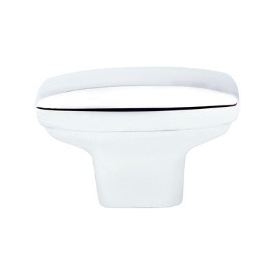 Berenson Transitional Advantage One Rounded Rectangle Knob - Polished Chrome