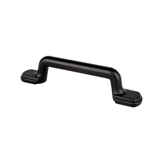 Berenson Traditional Advantage Two Rounded End Pull - 3 in (76.2mm) - Matte Black