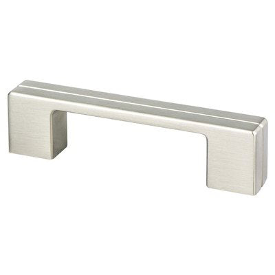 Berenson Skyline Pull - 3 in (76.2mm) and 96mm (3-25/32 in) - Brushed Nickel