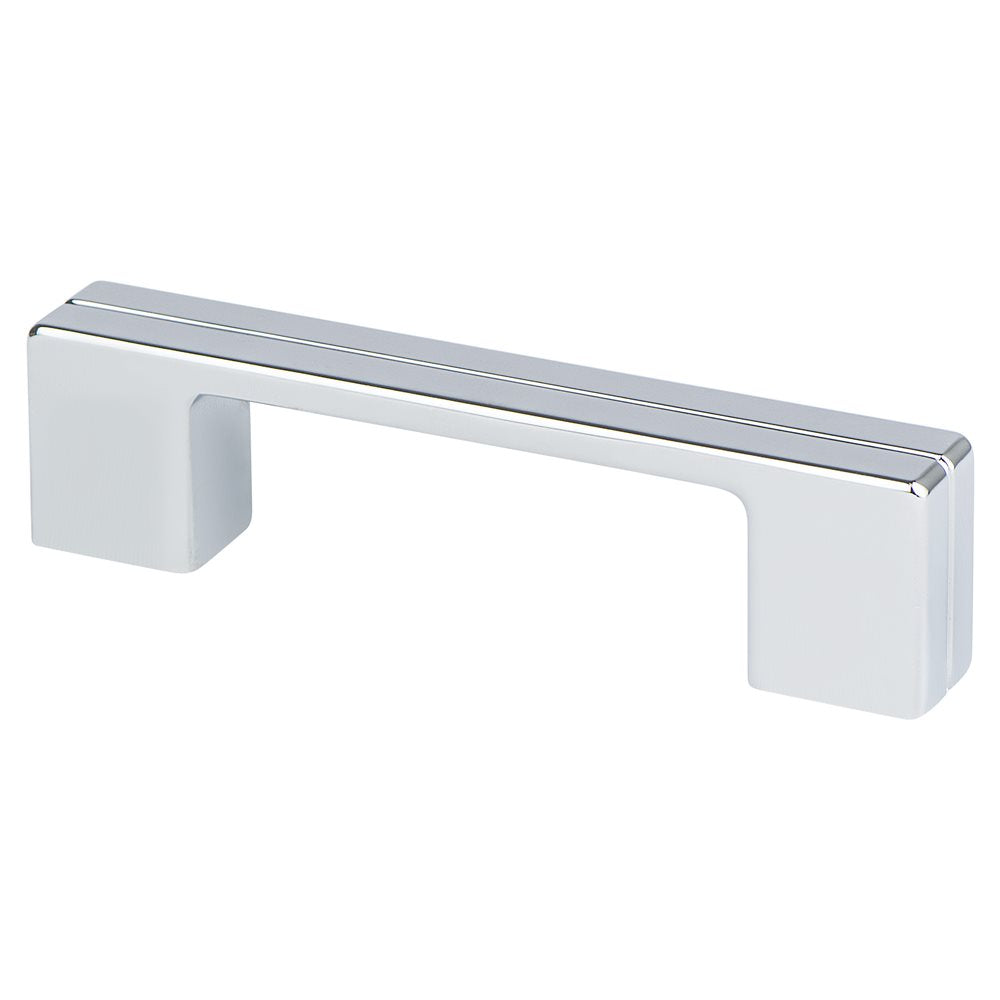Berenson Skyline Pull - 3 in (76.2mm) and 96mm (3-25/32 in) - Polished Chrome