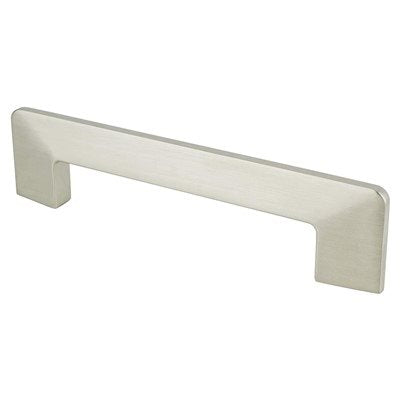 Berenson Edge Pull - 96mm (3-25/32 in) - Brushed Nickel