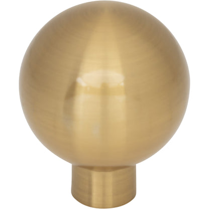 Top Knobs Brockwell Round Knob - 1 1/8" Dia. - Ash Gray