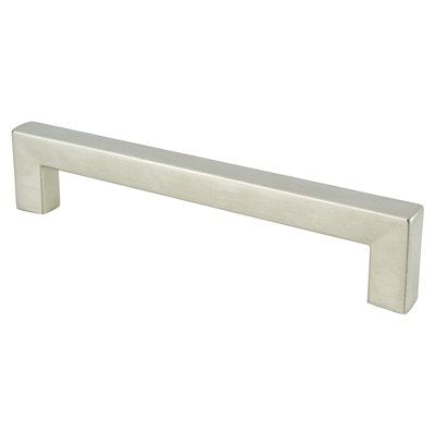 Berenson Square Pull - 128mm (5-1/16 in) - Brushed Nickel