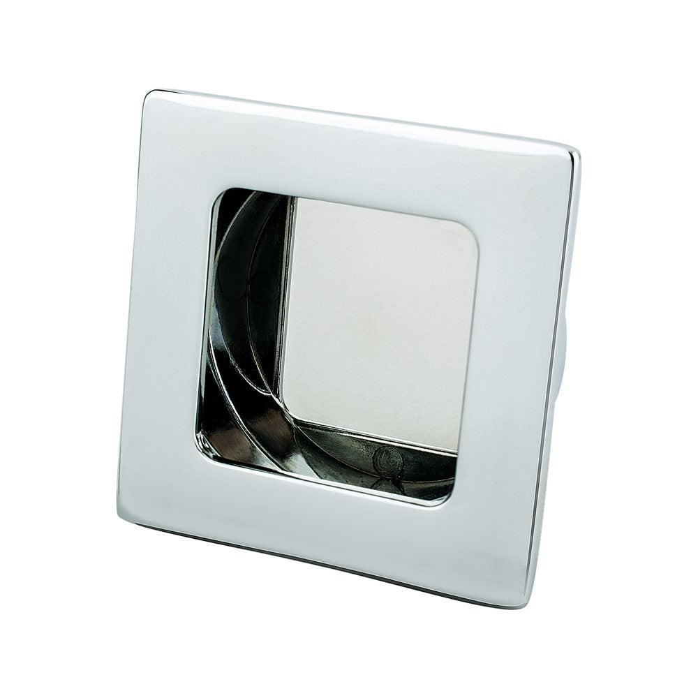 Berenson Stylus Medium Recessed Pull - 50x50mm - Polished Chrome