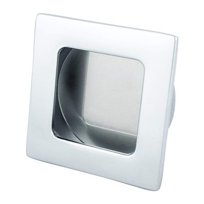 Berenson Stylus Medium Recessed Pull - 50x50mm - Dull Chrome