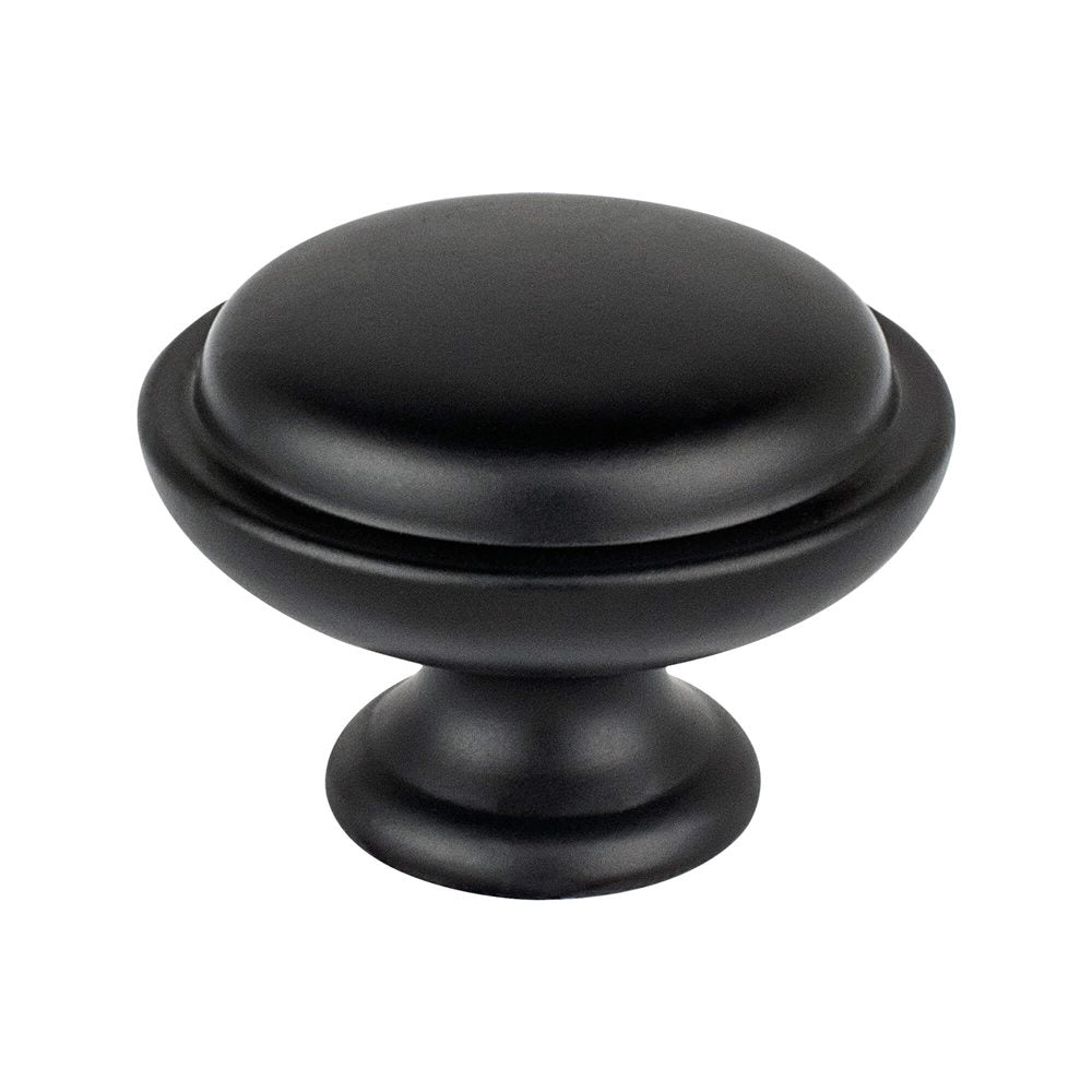 Berenson Traditional Advantage One Rimmed Knob - Matte Black